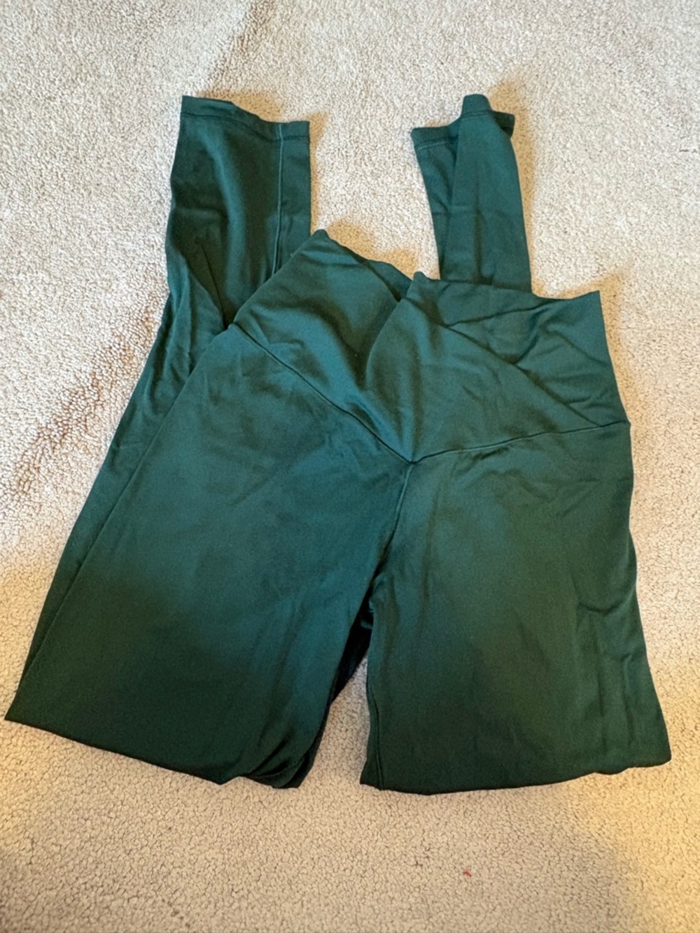 Aerie Mystic Green Crossover Waist Cropped Leggings